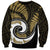 New Zealand Sweatshirt Maori With Silver Fern Gold LT6 Unisex Gold - Polynesian Pride