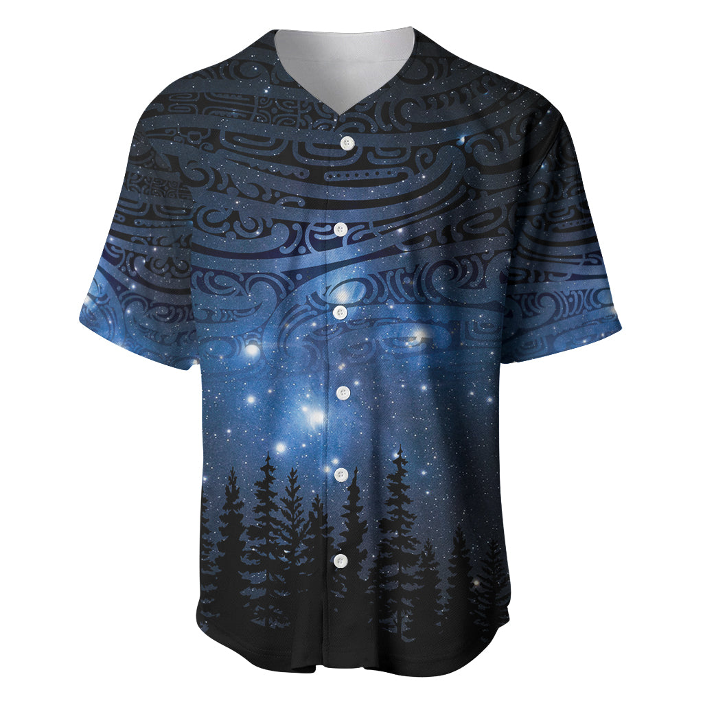 Matariki Te Tau Hou Māori Baseball Jersey New Zealand Starry Sky