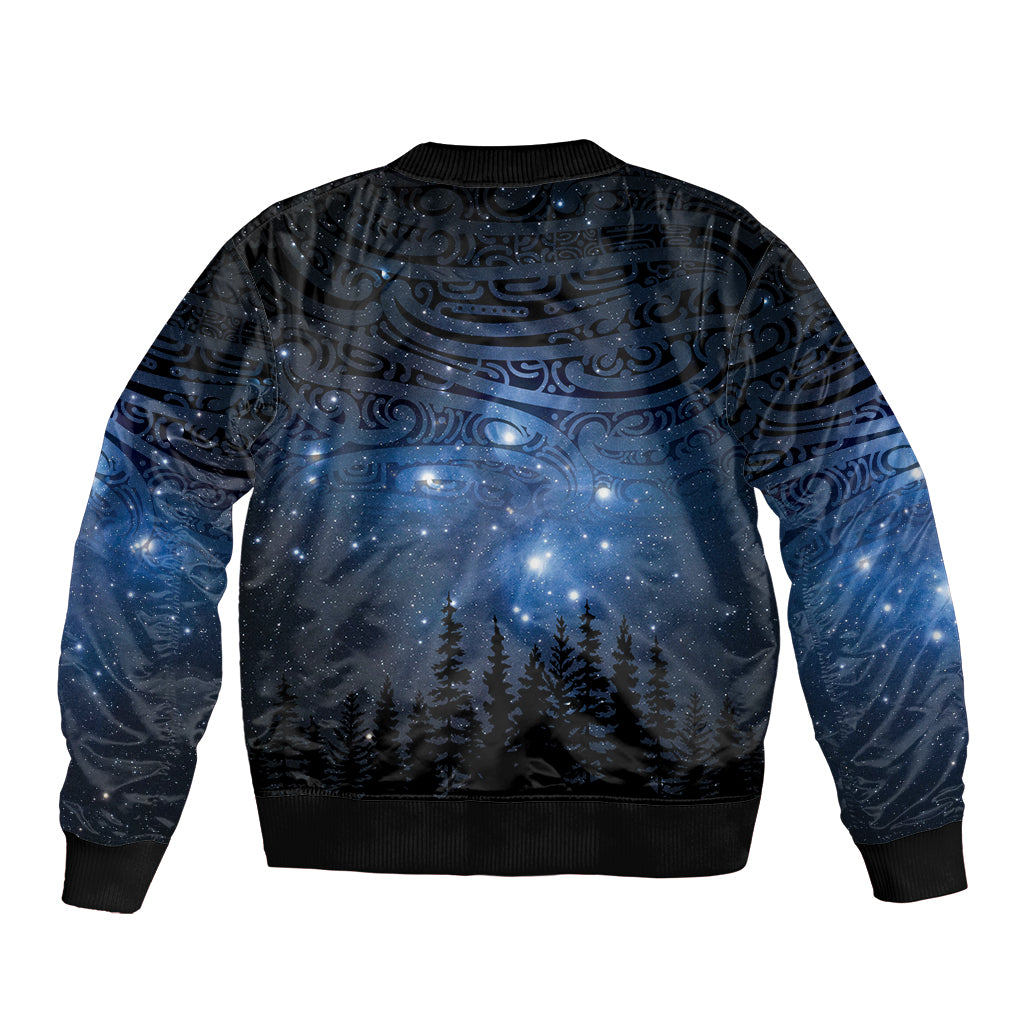 Matariki Te Tau Hou Māori Bomber Jacket New Zealand Starry Sky LT7 - Polynesian Pride