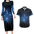 Matariki Te Tau Hou Māori Couples Matching Long Sleeve Bodycon Dress and Hawaiian Shirt New Zealand Starry Sky