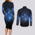 Matariki Te Tau Hou Māori Couples Matching Long Sleeve Bodycon Dress and Long Sleeve Button Shirt New Zealand Starry Sky