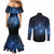 Matariki Te Tau Hou Māori Couples Matching Mermaid Dress and Long Sleeve Button Shirt New Zealand Starry Sky