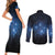 Matariki Te Tau Hou Māori Couples Matching Short Sleeve Bodycon Dress and Long Sleeve Button Shirt New Zealand Starry Sky