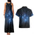 Matariki Te Tau Hou Māori Couples Matching Tank Maxi Dress and Hawaiian Shirt New Zealand Starry Sky