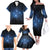 Matariki Te Tau Hou Māori Family Matching Off The Shoulder Long Sleeve Dress and Hawaiian Shirt New Zealand Starry Sky