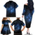 Matariki Te Tau Hou Māori Family Matching Off The Shoulder Long Sleeve Dress and Hawaiian Shirt New Zealand Starry Sky