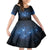 Matariki Te Tau Hou Māori Family Matching Off Shoulder Short Dress and Hawaiian Shirt New Zealand Starry Sky