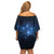 Matariki Te Tau Hou Māori Family Matching Off Shoulder Short Dress and Hawaiian Shirt New Zealand Starry Sky