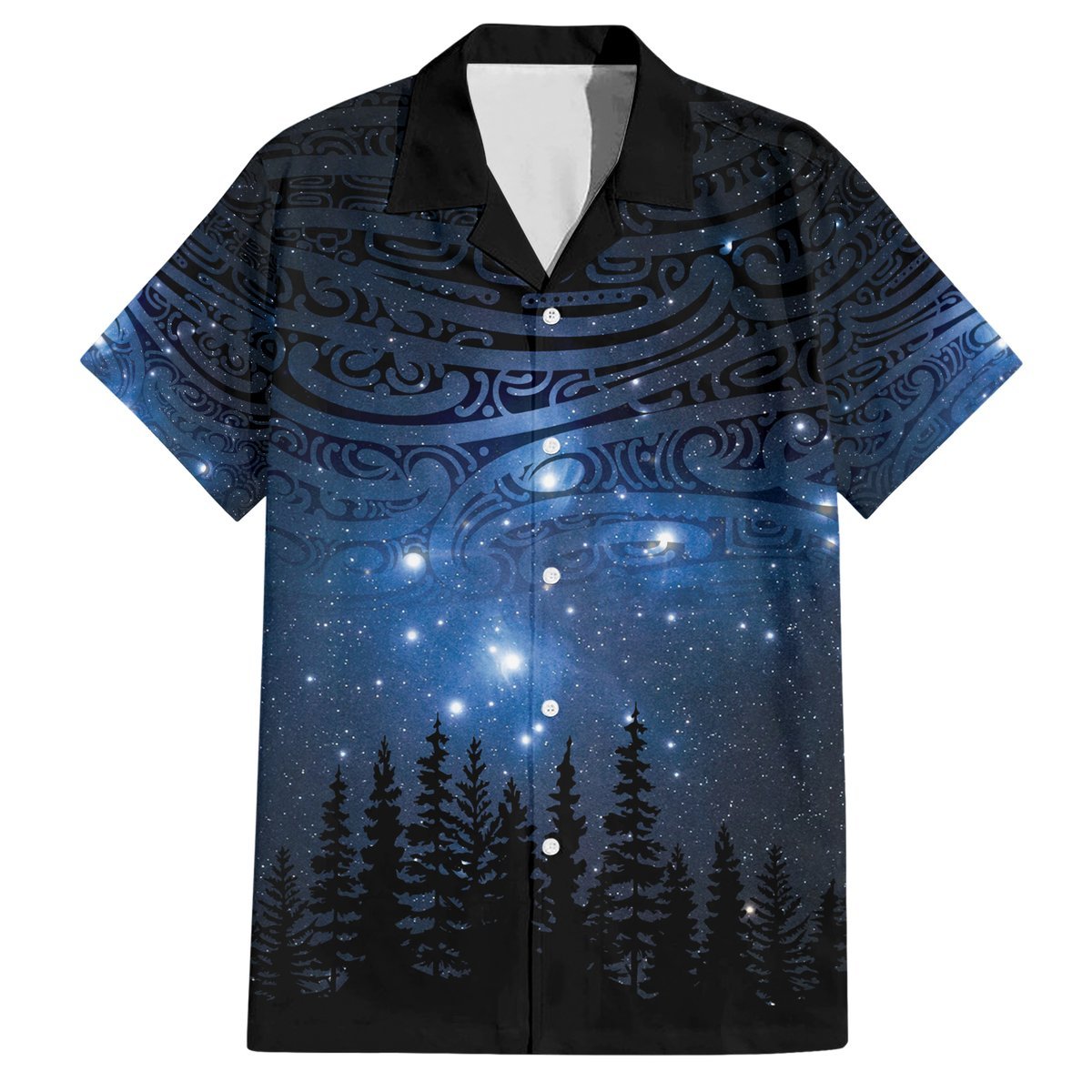 Matariki Te Tau Hou Māori Hawaiian Shirt New Zealand Starry Sky LT7 Galaxy - Polynesian Pride