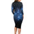 Matariki Te Tau Hou Māori Long Sleeve Bodycon Dress New Zealand Starry Sky