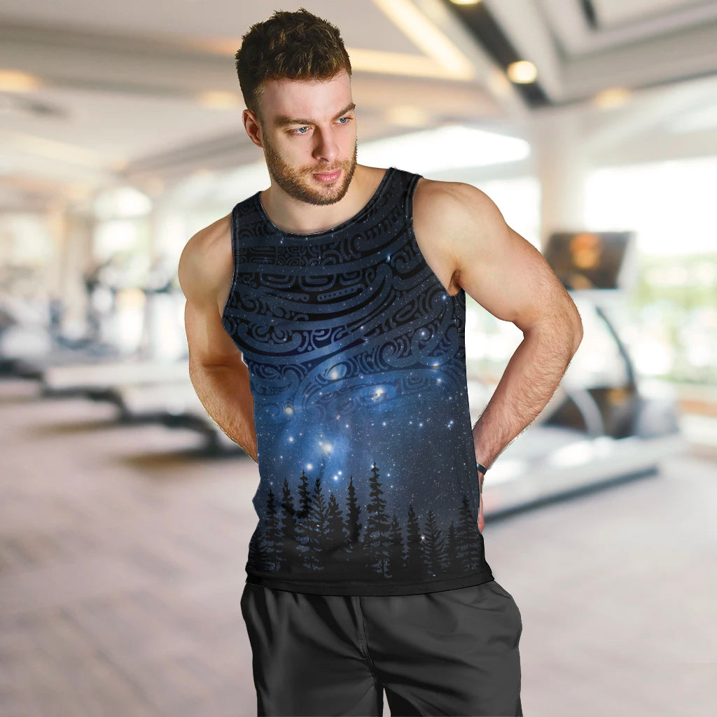 Matariki Te Tau Hou Māori Men Tank Top New Zealand Starry Sky LT7 Galaxy - Polynesian Pride