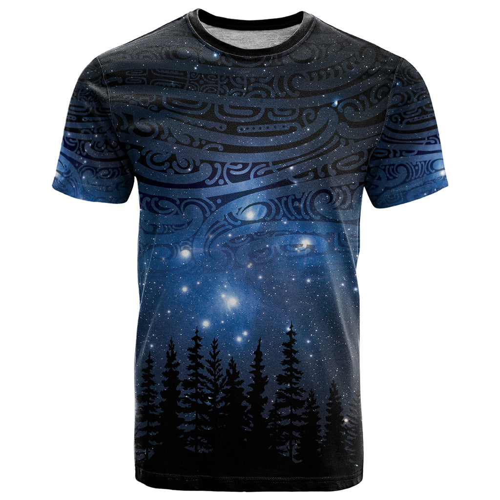 Matariki Te Tau Hou Māori T Shirt New Zealand Starry Sky