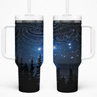 Matariki Te Tau Hou Māori Tumbler With Handle New Zealand Starry Sky LT7 One Size: 40 oz Galaxy - Polynesian Pride