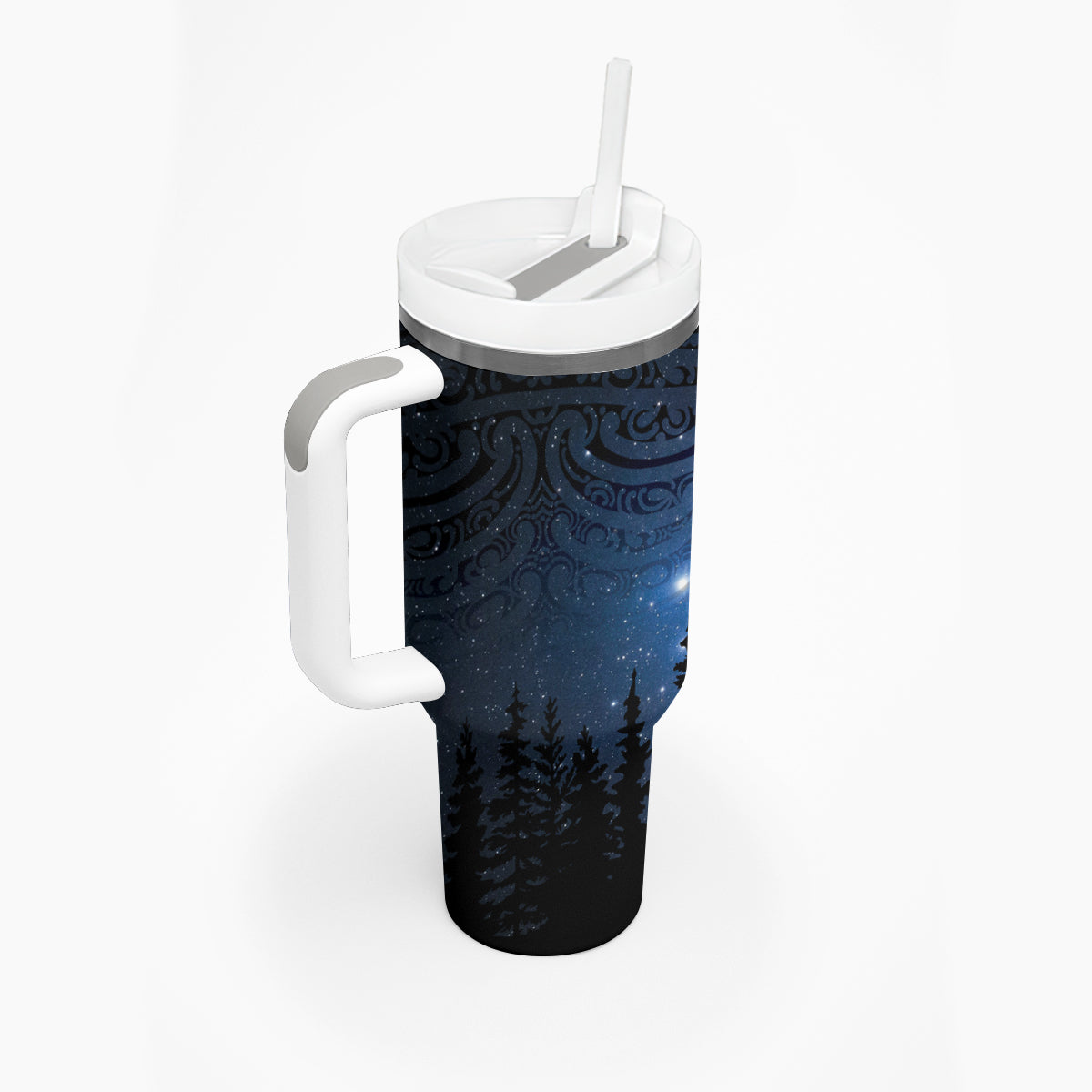 Matariki Te Tau Hou Māori Tumbler With Handle New Zealand Starry Sky LT7 - Polynesian Pride
