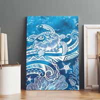 World Ocean Day Polynesian Pattern Canvas Wall Art Crystal Waves LT7 - Polynesian Pride