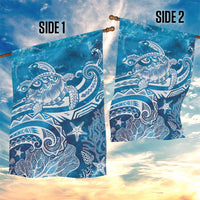 World Ocean Day Polynesian Pattern Garden Flag Crystal Waves LT7 - Polynesian Pride