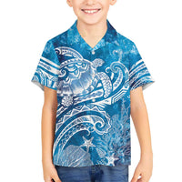 World Ocean Day Polynesian Pattern Hawaiian Shirt Crystal Waves LT7 - Polynesian Pride