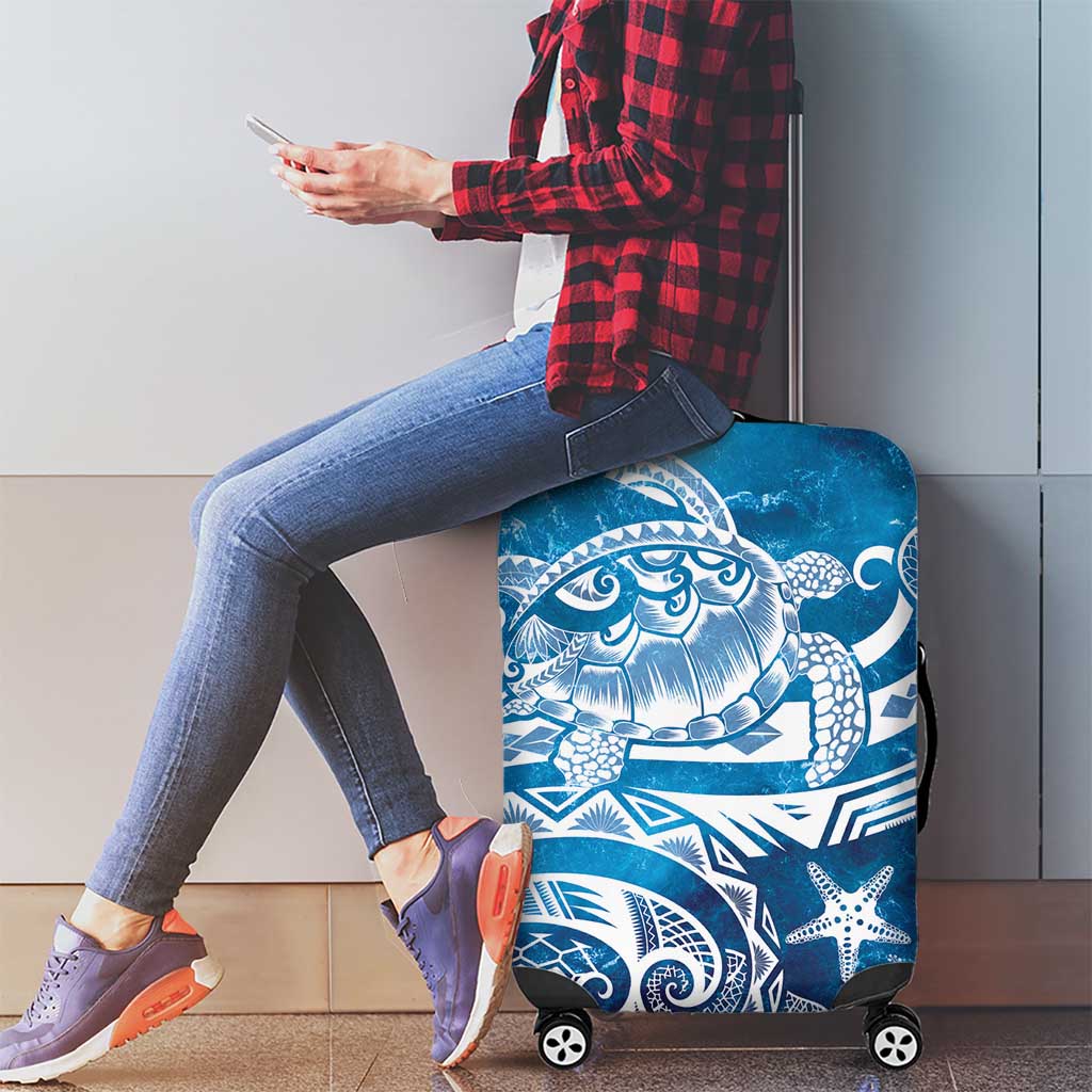 World Ocean Day Polynesian Pattern Luggage Cover Crystal Waves LT7 - Polynesian Pride