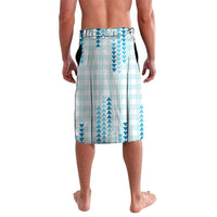 Aloha Hawaii Vintage Kahili Pa'a Lima Lavalava Palaka Print Oceanic Turquoise LT7 - Polynesian Pride