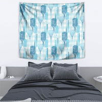 Aloha Hawaii Vintage Kahili Pa'a Lima Tapestry Palaka Print Oceanic Turquoise LT7 - Polynesian Pride