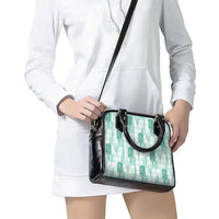 Aloha Hawaii Vintage Kahili Pa'a Lima Shoulder Handbag Palaka Print Mossy Teal LT7 - Polynesian Pride
