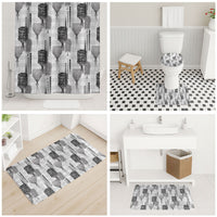 Aloha Hawaii Vintage Kahili Pa'a Lima Bathroom Set Palaka Print Hinahina LT7 - Polynesian Pride
