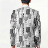 Aloha Hawaii Vintage Kahili Pa'a Lima Blazer Palaka Print Hinahina LT7 - Polynesian Pride