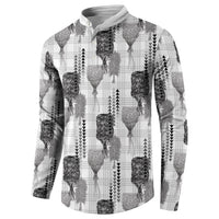 Aloha Hawaii Vintage Kahili Pa'a Lima Button Sweatshirt Palaka Print Hinahina LT7 - Polynesian Pride