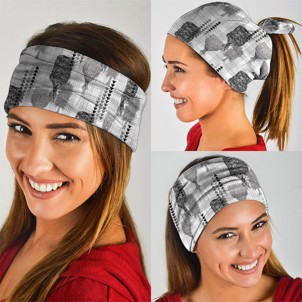 Aloha Hawaii Vintage Kahili Pa'a Lima Neck Gaiter Palaka Print Hinahina LT7 - Polynesian Pride