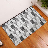 Aloha Hawaii Vintage Kahili Pa'a Lima Rubber Doormat Palaka Print Hinahina LT7 - Polynesian Pride