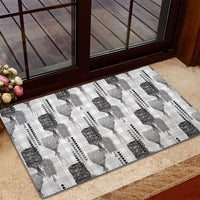 Aloha Hawaii Vintage Kahili Pa'a Lima Rubber Doormat Palaka Print Hinahina LT7 - Polynesian Pride