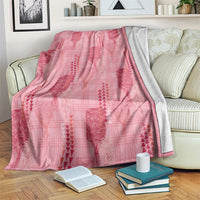 Aloha Hawaii Vintage Kahili Pa'a Lima Blanket Palaka Print Berry Pink LT7 Pink - Polynesian Pride