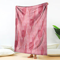 Aloha Hawaii Vintage Kahili Pa'a Lima Blanket Palaka Print Berry Pink LT7 - Polynesian Pride