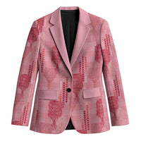 Aloha Hawaii Vintage Kahili Pa'a Lima Blazer Palaka Print Berry Pink LT7 Unisex Pink - Polynesian Pride