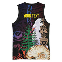 New Caledonia Kanaky Personalized Basketball Jersey Kagu Bird Emblem LT7 - Polynesian Pride