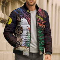 New Caledonia Kanaky Personalized Bomber Puffer Jacket Kagu Bird Emblem LT7 - Polynesian Pride