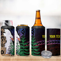 New Caledonia Kanaky Personalized 4 in 1 Can Cooler Tumbler Kagu Bird Emblem LT7 - Polynesian Pride