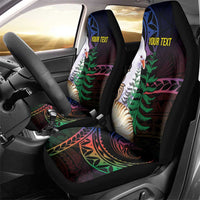 New Caledonia Kanaky Personalized Car Seat Cover Kagu Bird Emblem LT7 - Polynesian Pride