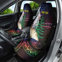 New Caledonia Kanaky Personalized Car Seat Cover Kagu Bird Emblem LT7 - Polynesian Pride