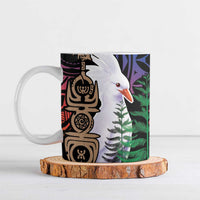 New Caledonia Kanaky Personalized Ceramic Mug Kagu Bird Emblem LT7 Black - Polynesian Pride
