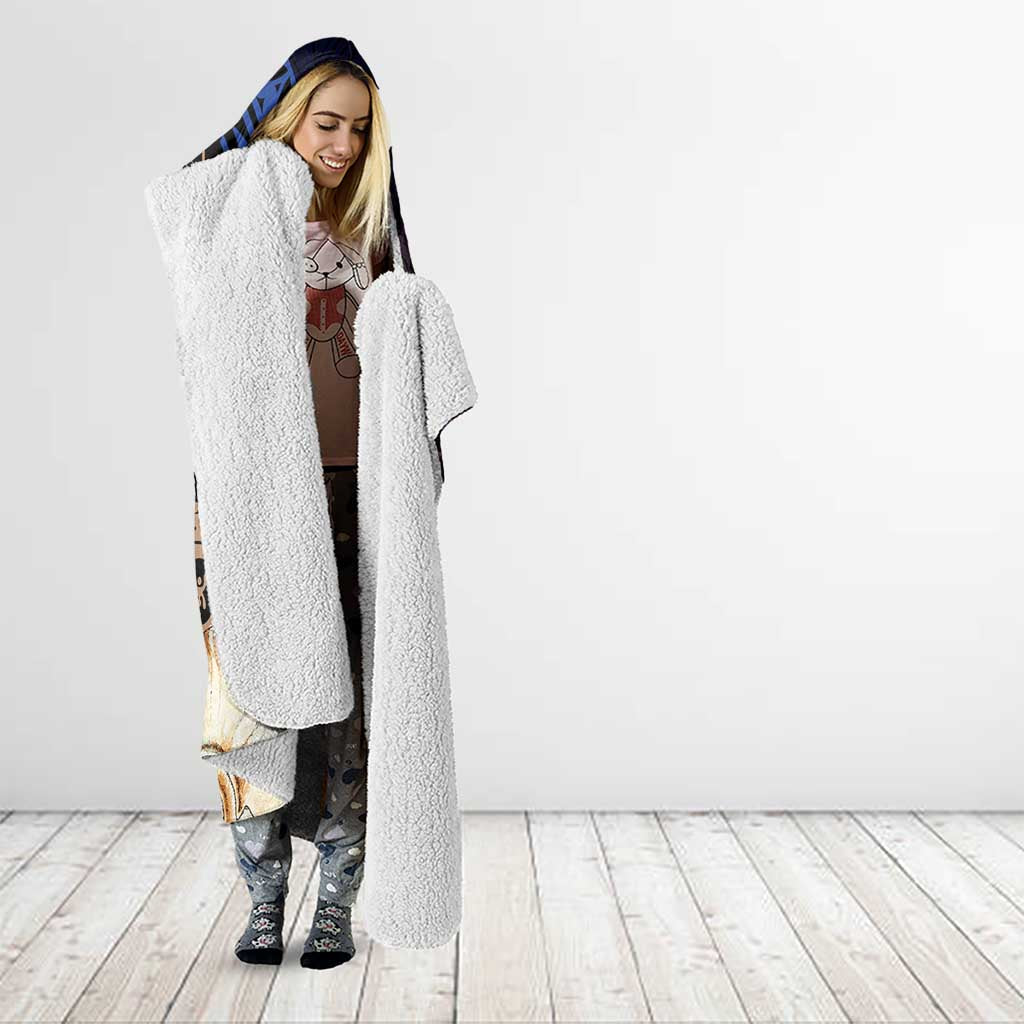 New Caledonia Kanaky Personalized Hooded Blanket Kagu Bird Emblem LT7 - Polynesian Pride