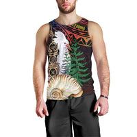 New Caledonia Kanaky Personalized Men Tank Top Kagu Bird Emblem LT7 - Polynesian Pride