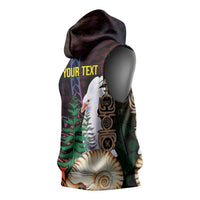 New Caledonia Kanaky Personalized Sleeveless Hoodie Kagu Bird Emblem LT7 - Polynesian Pride