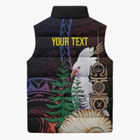 New Caledonia Kanaky Personalized Sleeveless Puffer Jacket Kagu Bird Emblem LT7 - Polynesian Pride