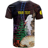 New Caledonia Kanaky Personalized T Shirt Kagu Bird Emblem LT7 - Polynesian Pride