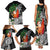 Polynesian Family Matching Tank Maxi Dress and Hawaiian Shirt Tropical Santa - Plumeria Black Vintage