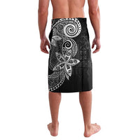Polynesian Lavalava Tropical Santa - Plumeria Black Vintage LT7 - Polynesian Pride