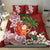 Polynesian Bedding Set Tropical Santa - Plumeria Red Vintage