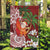 Polynesian Garden Flag Tropical Santa - Plumeria Red Vintage