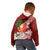 Polynesian Kid Hoodie Tropical Santa - Plumeria Red Vintage